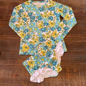 Flowered swim set
